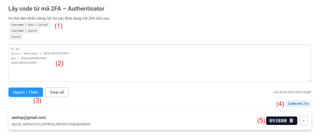 Hướng dẫn cách lấy mã 2FA