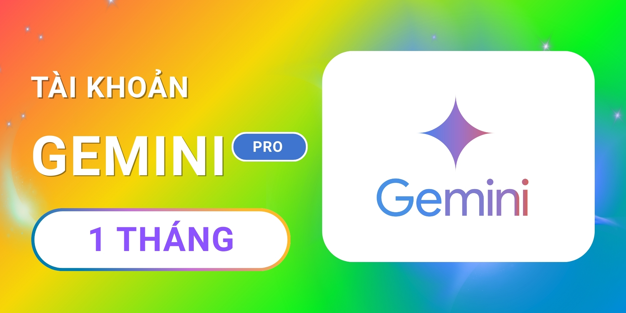 Google AI Gemini Pro 1 tháng – Tài khoản 1 Google AI Gemini Pro 1 tháng