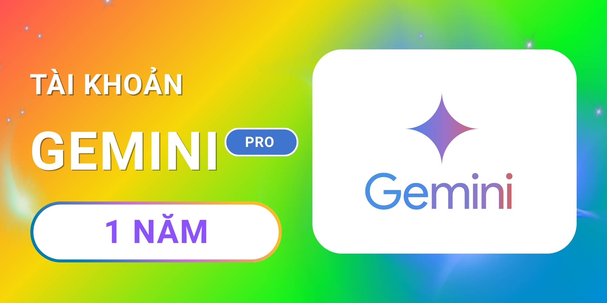 Google AI Gemini Pro 1 năm – Tài khoản 1 Google AI Gemini Pro 1 năm