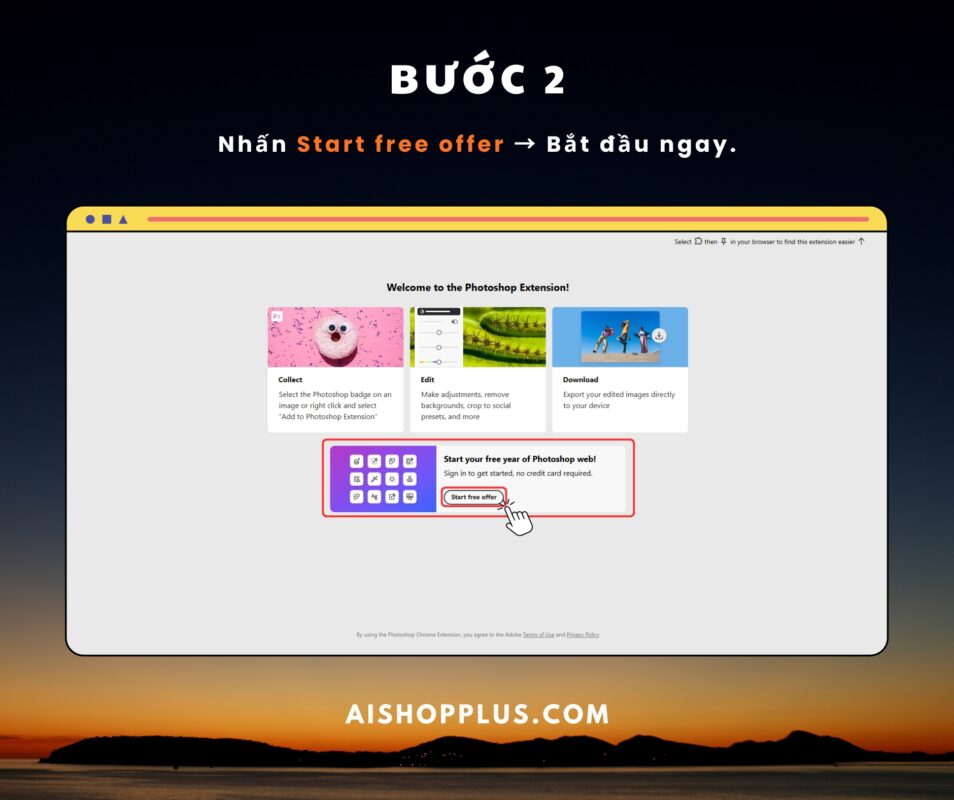 Photoshop Web miễn phí 12 tháng