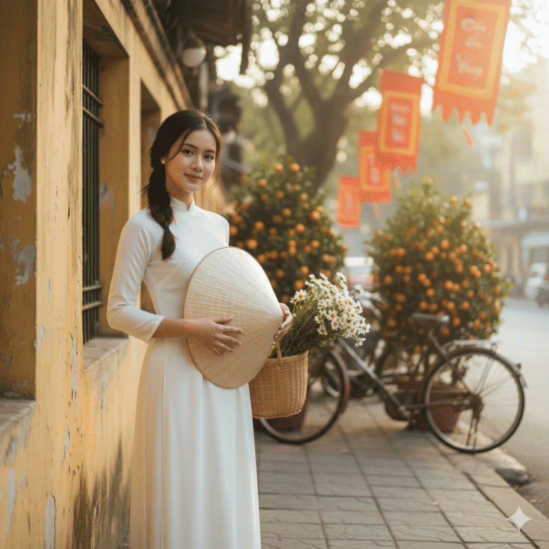 Prompt tạo ảnh áo dài: gợi nét duyên Việt cho nàng 3 Prompt tạo ảnh áo dài